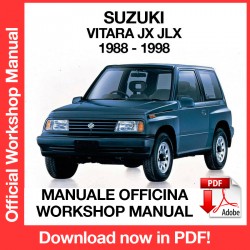 Manuale Officina Suzuki Vitara JX JLX