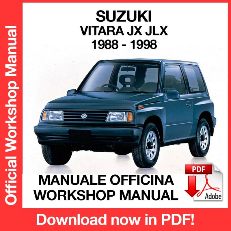 Workshop Manual Suzuki Vitara JX JLX