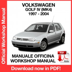Workshop Manual Volkswagen Golf MK4