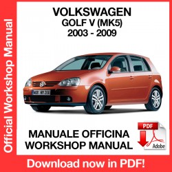 Workshop Manual Volkswagen Golf MK5