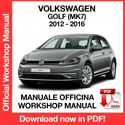 Workshop Manual Volkswagen Golf MK7
