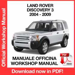 Manuale Officina Land Rover Discovery 3 L319