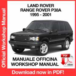 Workshop Manual Land Rover Range Rover P38A