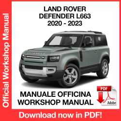 Manuale Officina Land Rover Defender L663 (2020-2023) (EN)