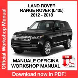 Manuale Officina Land Rover Range Rover L405