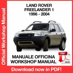 Workshop Manual Land Rover Freelander 1