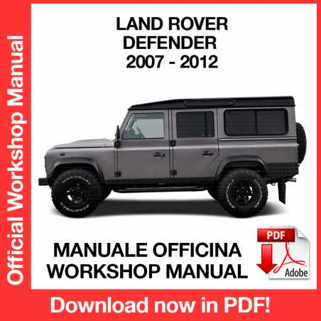 Manuale Officina Land Rover Defender (2007-2012)