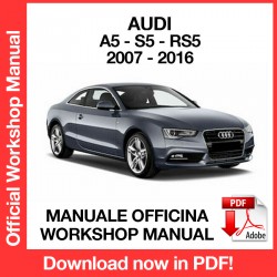 MANUALE OFFICINA AUDI A5 S5 RS5