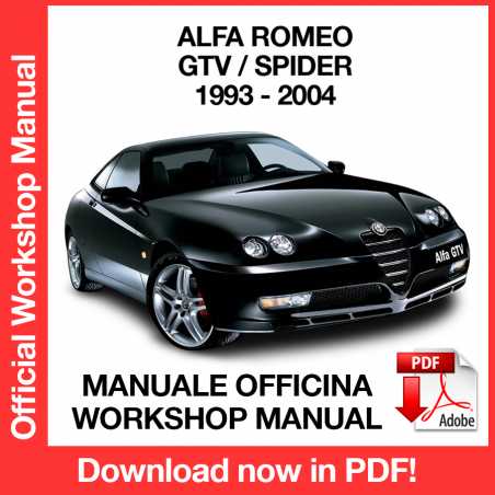 Workshop Manual Alfa Romeo GTV - Spider