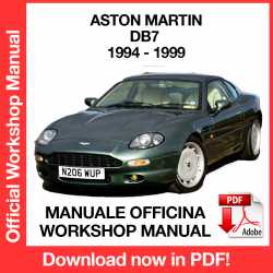 Workshop Manual Aston Martin DB7
