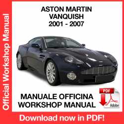 Manuale Officina Aston Martin Vanquish