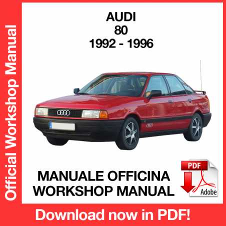Manuale Officina Audi 80 (1992-1996) (EN)
