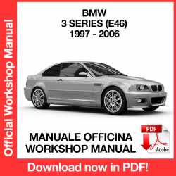 Manuale Officina BMW Serie 3 E46 (1997-2006) (EN)