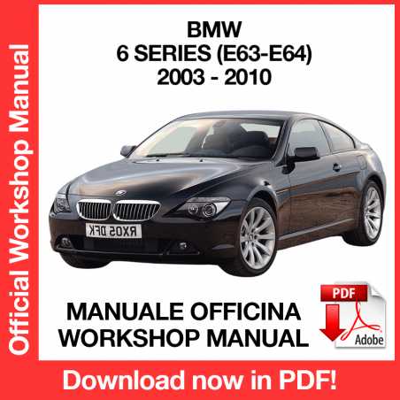 Workshop Manual BMW 6 Series E63 E64