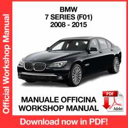 Workshop Manual BMW 7 Series F01 F02 (2008-2015) (EN)