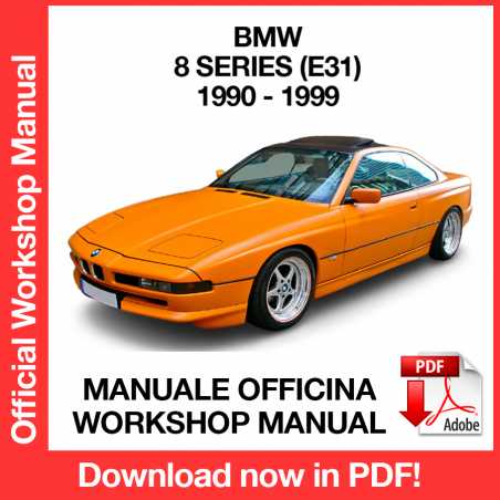 Manuale Officina BMW Serie 8 E31