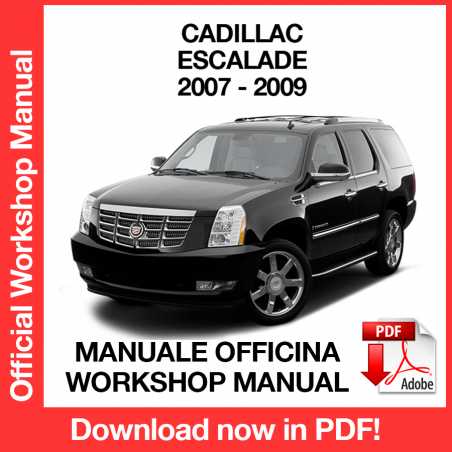 Workshop Manual Cadillac Escalade