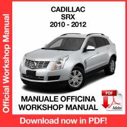 Manuale Officina Cadillac SRX