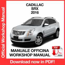 Workshop Manual Cadillac SRX
