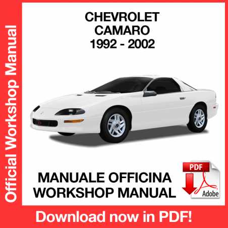 Manuale Officina Chevrolet Camaro (1992-2002)