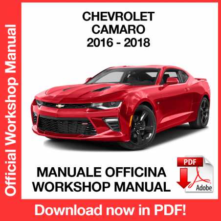 Workshop Manual Chevrolet Camaro (2016-2018)