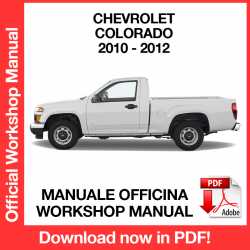 Workshop Manual Chevrolet Colorado (2010-2012)