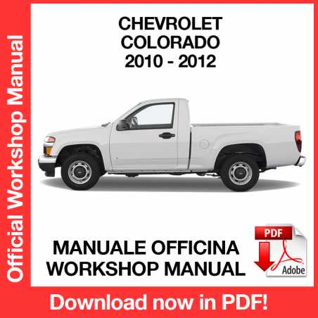 Workshop Manual Chevrolet Colorado (2010-2012)