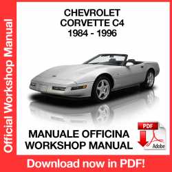Workshop Manual Chevrolet Corvette C4 (1984-1996) (EN)