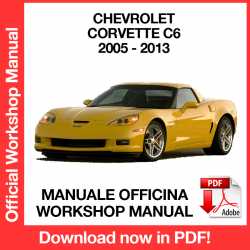 Manuale Officina Chevrolet Corvette C6