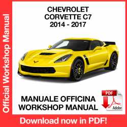 Manuale Officina Chevrolet Corvette C7