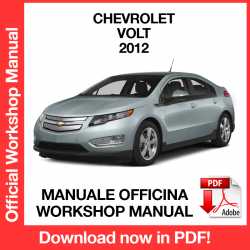 Manuale Officina Chevrolet Volt (2012)