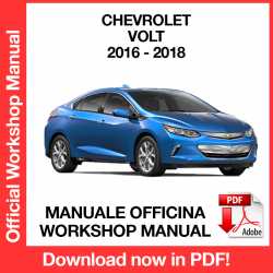 Manuale Officina Chevrolet Volt (2016-2018)