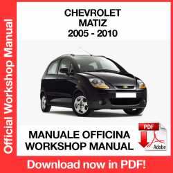 Workshop Manual Chevrolet Matiz