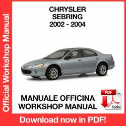 Workshop Manual Chrysler Sebring (2002-2004)