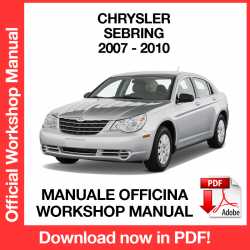 Manuale Officina Chrysler Sebring (2007-2010)