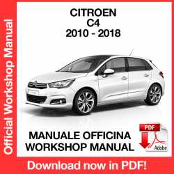 Manuale Officina Citroen C4 (2010-2018)