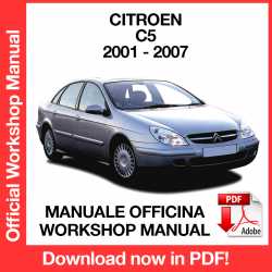 Workshop Manual Citroen C5 (2001-2007) (EN)