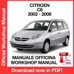 Manuale Officina Citroen C8 (2002-2008) (EN)
