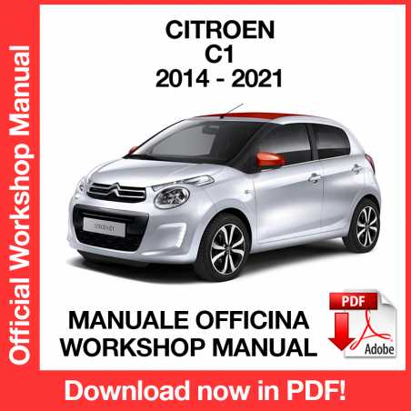 Workshop Manual Citroen C1 (2014-2021)