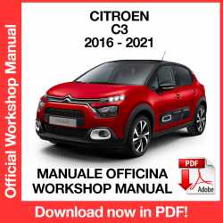 Manuale Officina Citroen C3 (2016-2021)
