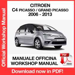 Manuale Officina Citroen C4 Picasso (2006-2013)