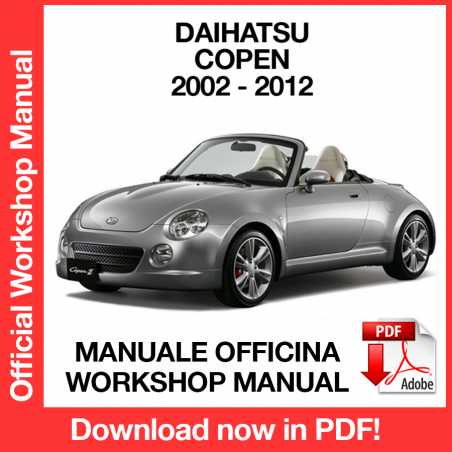 Workshop Manual Daihatsu Copen