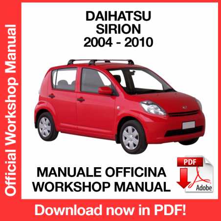 Workshop Manual Daihatsu Sirion M300