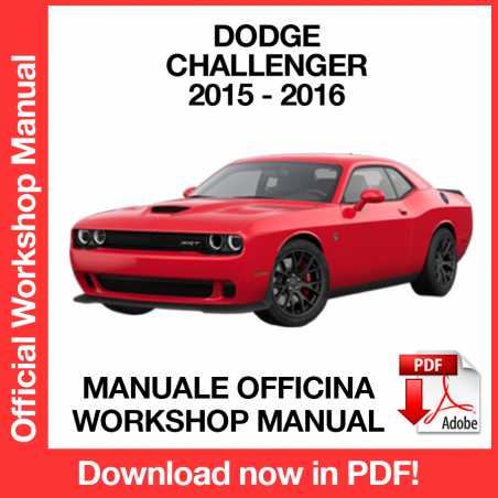Manuale Officina Dodge Challenger (2015-2016)