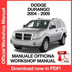 Workshop Manual Dodge Durango (2004-2009)