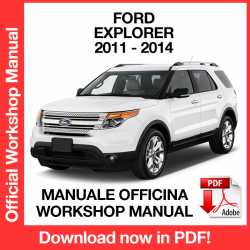 Workshop Manual Ford Explorer (2011-2014)