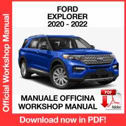 Workshop Manual Ford Explorer (2020-2022)