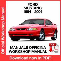 Manuale Officina Ford Mustang 4 (1994-2004)