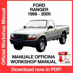 Workshop Manual Ford Ranger (1998-2005)