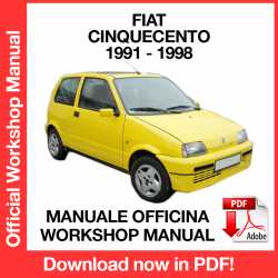 Manuale Officina Fiat Cinquecento